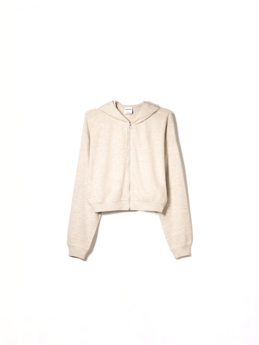 Толстовка с капюшоном на молнии Bershka, цвет Powder 
Толстовка с капюшоном на молнии Bershka, цвет Powder