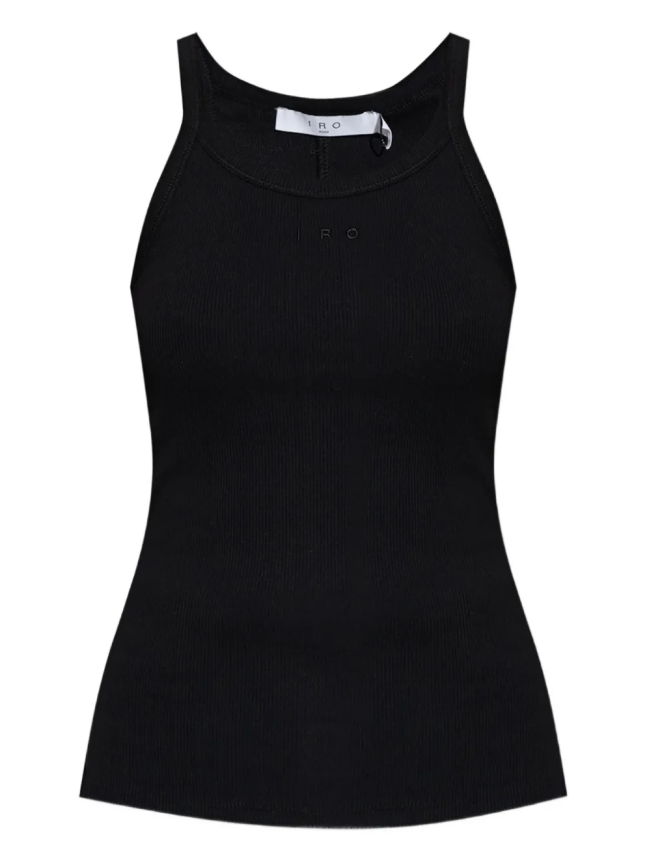 Топ IRO с ребристым верхом и спиной-борцовкой, черный
Топ IRO с ребристым верхом и спиной-борцовкой, черный