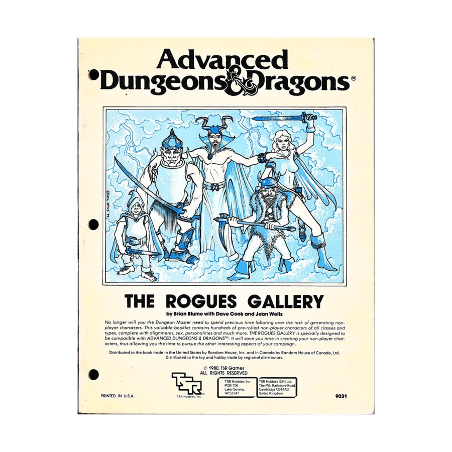 Rogues Gallery (5th Printing), Advanced Dungeons & Dragons (1st Edition) - Core Books, Box Sets & Miscellaneous, мягкая обложка
Rogues Gallery (5th Printing), Advanced Dungeons & Dragons (1st Edition) - Core Books, Box Sets & Miscellaneous, мягкая обложка