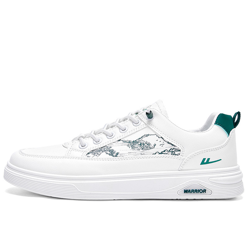 WARRIOR Низкие кроссовки для скейтбординга, мужские, белые, зеленые
WARRIOR Низкие кроссовки для скейтбординга, мужские, белые, зеленые
