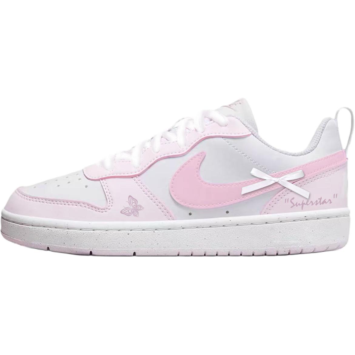 Nike Кроссовки для скейтбординга Court Borough The Dream Of Bowknot Low top, розовые и белые, детские
Nike Кроссовки для скейтбординга Court Borough The Dream Of Bowknot Low top, розовые и белые, детские