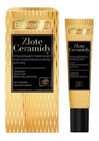 Разглаживающий и увлажняющий крем для век против морщин с золотыми керамидами, 15 мл Bielenda
Разглаживающий и увлажняющий крем для век против морщин с золотыми керамидами, 15 мл Bielenda
