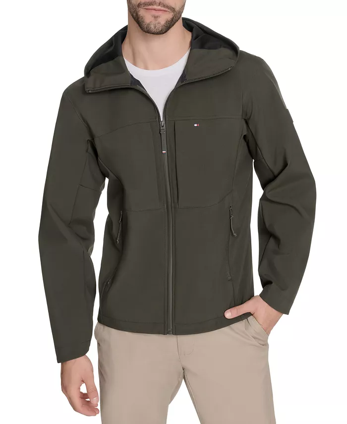 Мужская мягкая ветровка с капюшоном Softshell Rain Hoodie Tommy Hilfiger, зеленый
Мужская мягкая ветровка с капюшоном Softshell Rain Hoodie Tommy Hilfiger, зеленый