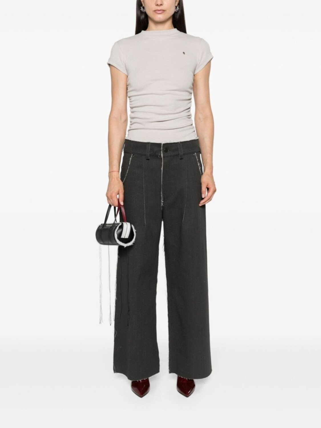 Футболка из джерси со сборками Elena Velez, бежевый
Футболка из джерси со сборками Elena Velez, бежевый