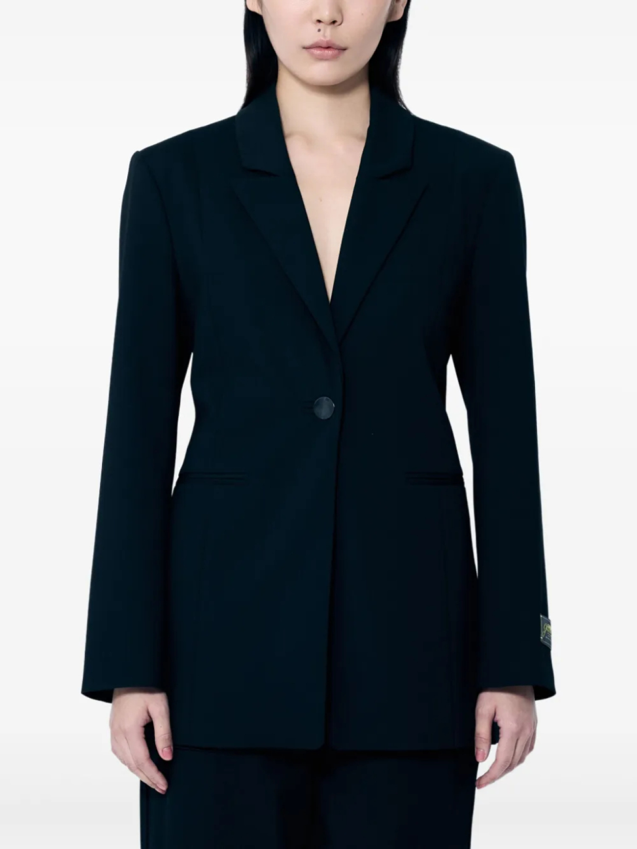 Блейзер GANNI с эластичным дизайном, черный
Блейзер GANNI с эластичным дизайном, черный