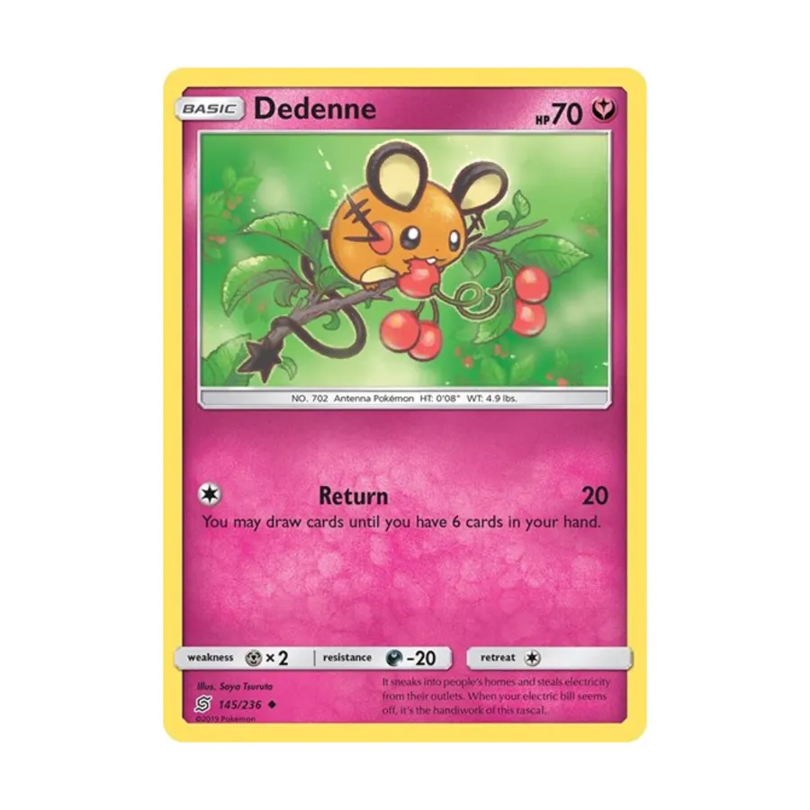 CCG Деденне (Ю) # 145/236, Pokemon - SM - Unified Minds - Singles
CCG Деденне (Ю) # 145/236, Pokemon - SM - Unified Minds - Singles