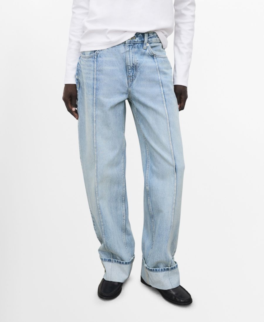 Женские джинсы с подворотами и широкими штанинами MANGO, Medium Blue
Женские джинсы с подворотами и широкими штанинами MANGO, Medium Blue
