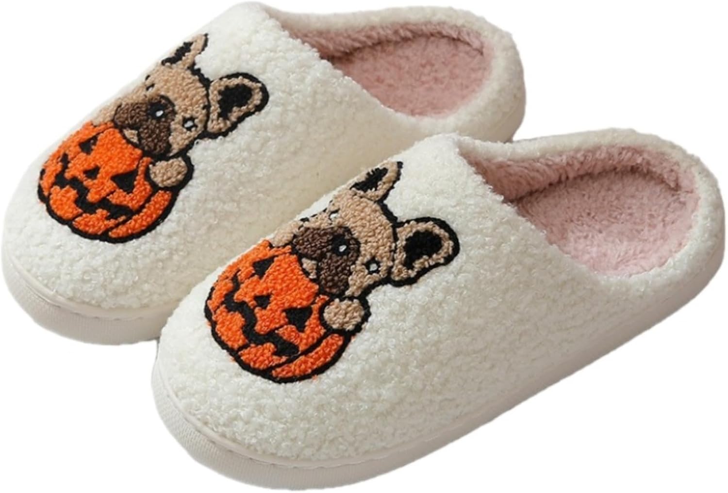 Тапочки с тыквой на Хэллоуин для женщин, страшные шлепанцы, милые тапочки в виде щенка для дома, забавные подарки на Хэллоуин для взрослых Xaiodragonsky, белый
Тапочки с тыквой на Хэллоуин для женщин, страшные шлепанцы, милые тапочки в виде щенка для дома, забавные подарки на Хэллоуин для взрослых Xaiodragonsky, белый