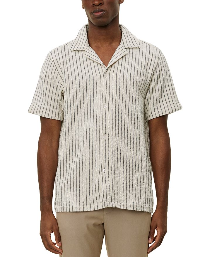 Полосатая рубашка-свитер Camp Les Deux, коричневый/бежевый
Полосатая рубашка-свитер Camp Les Deux, коричневый/бежевый