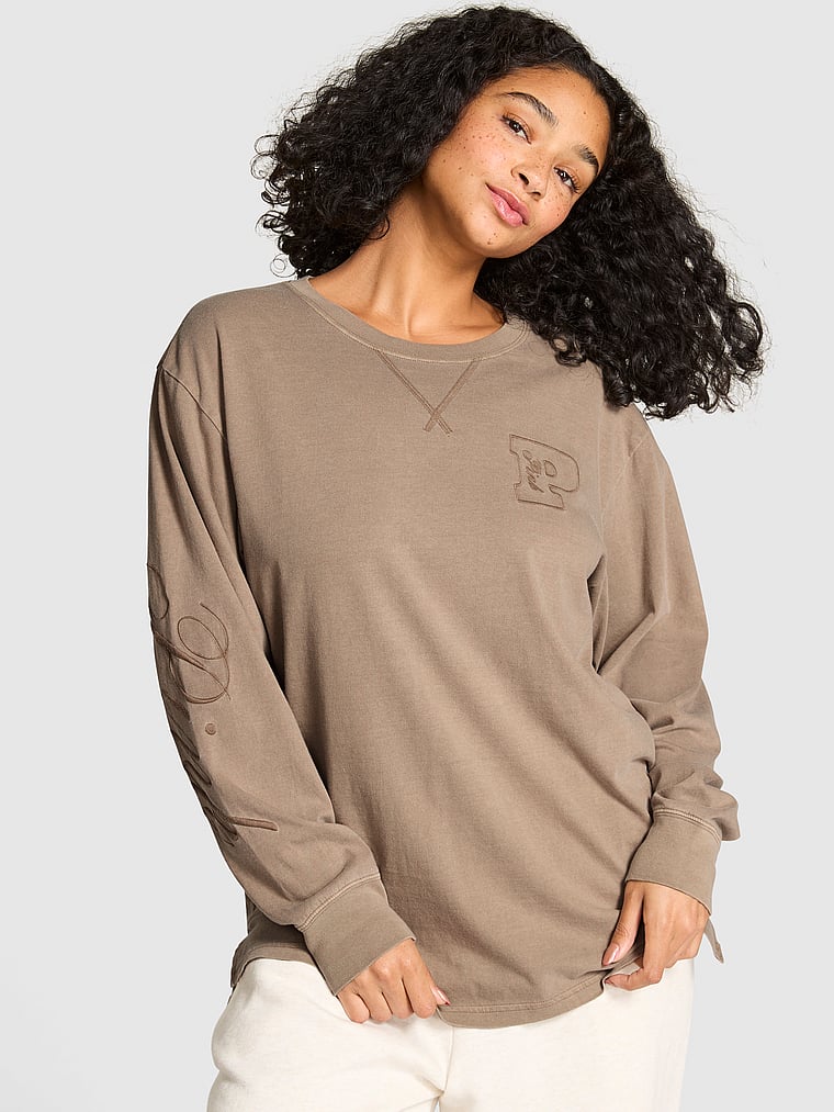 Футболка с длинным рукавом из хлопка Campus Pink, iced coffee
Футболка с длинным рукавом из хлопка Campus Pink, iced coffee