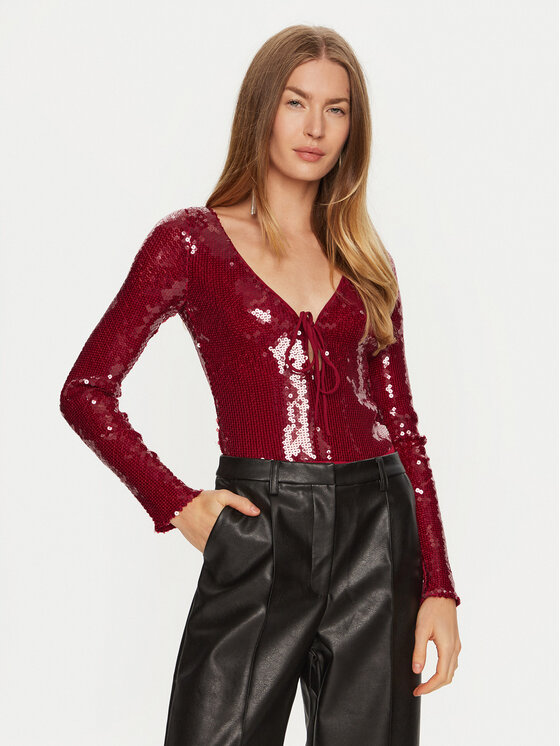 Боди облегающее Bardot, красный
Боди облегающее Bardot, красный