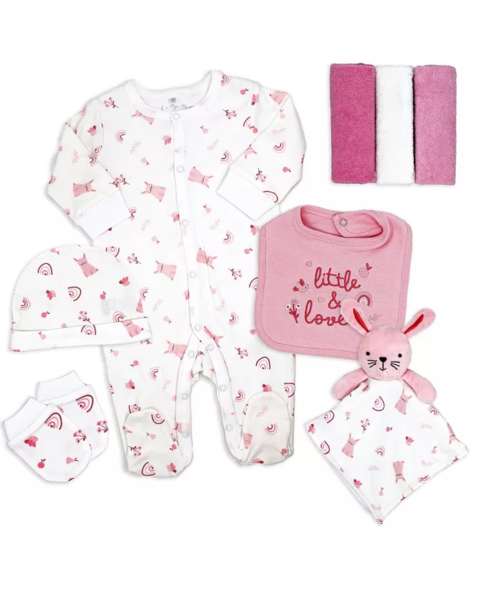 Набор для новорожденных Baby Girls Rose Bunnies, 8 предметов Rock-A-Bye Baby Boutique, розовый
Набор для новорожденных Baby Girls Rose Bunnies, 8 предметов Rock-A-Bye Baby Boutique, розовый