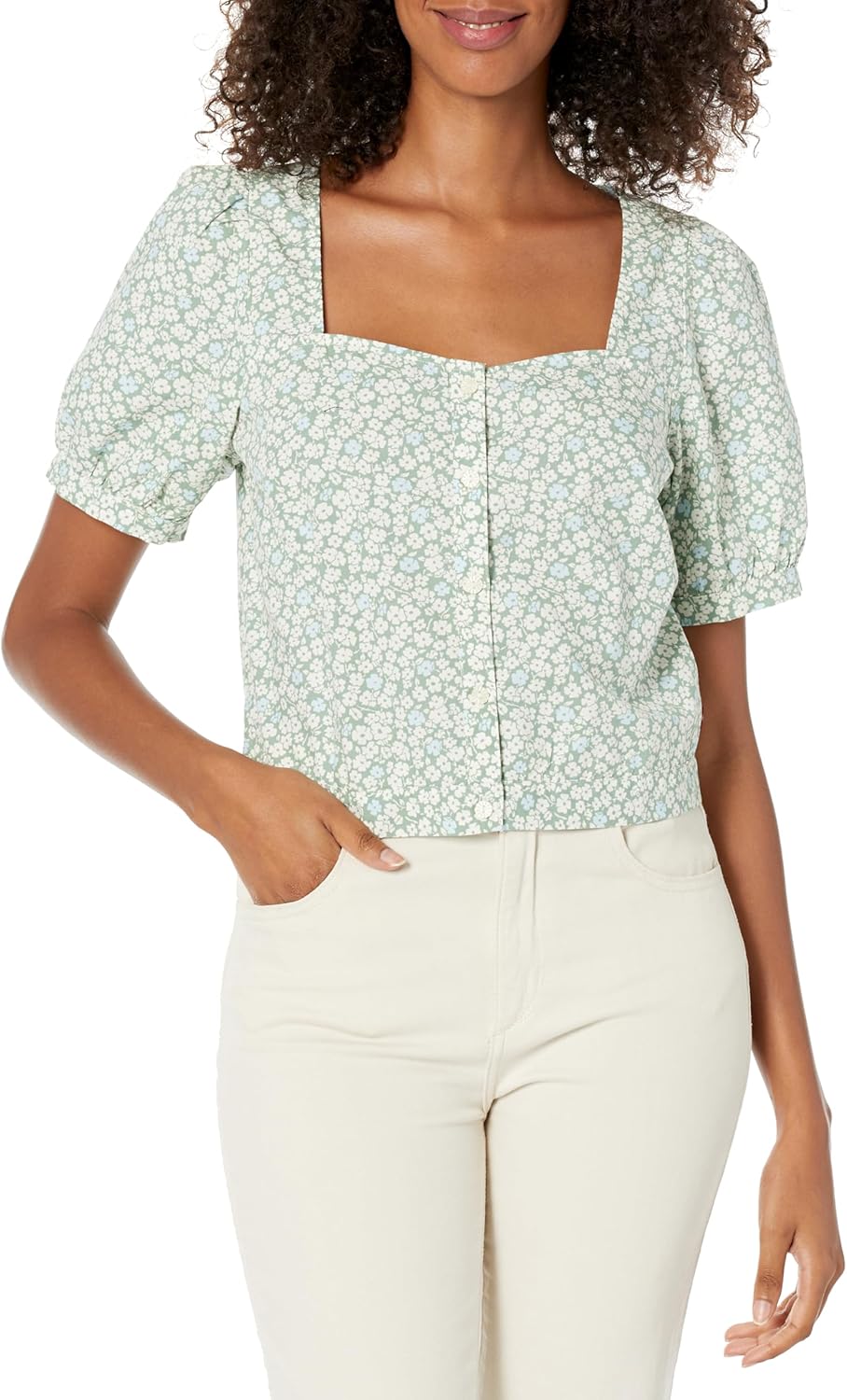 Женская блузка Levi's Simone с коротким рукавом, Riley Floral Granite Green
Женская блузка Levi's Simone с коротким рукавом, Riley Floral Granite Green