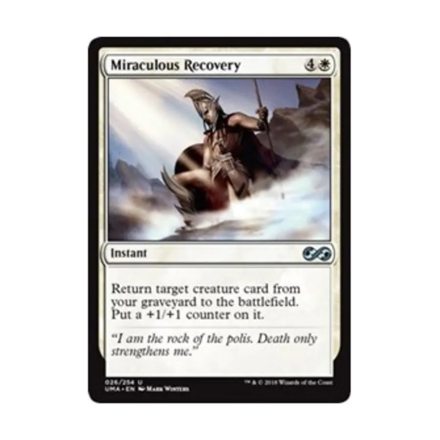 CCG Чудесное выздоровление (U), MTG - Ultimate Masters
CCG Чудесное выздоровление (U), MTG - Ultimate Masters