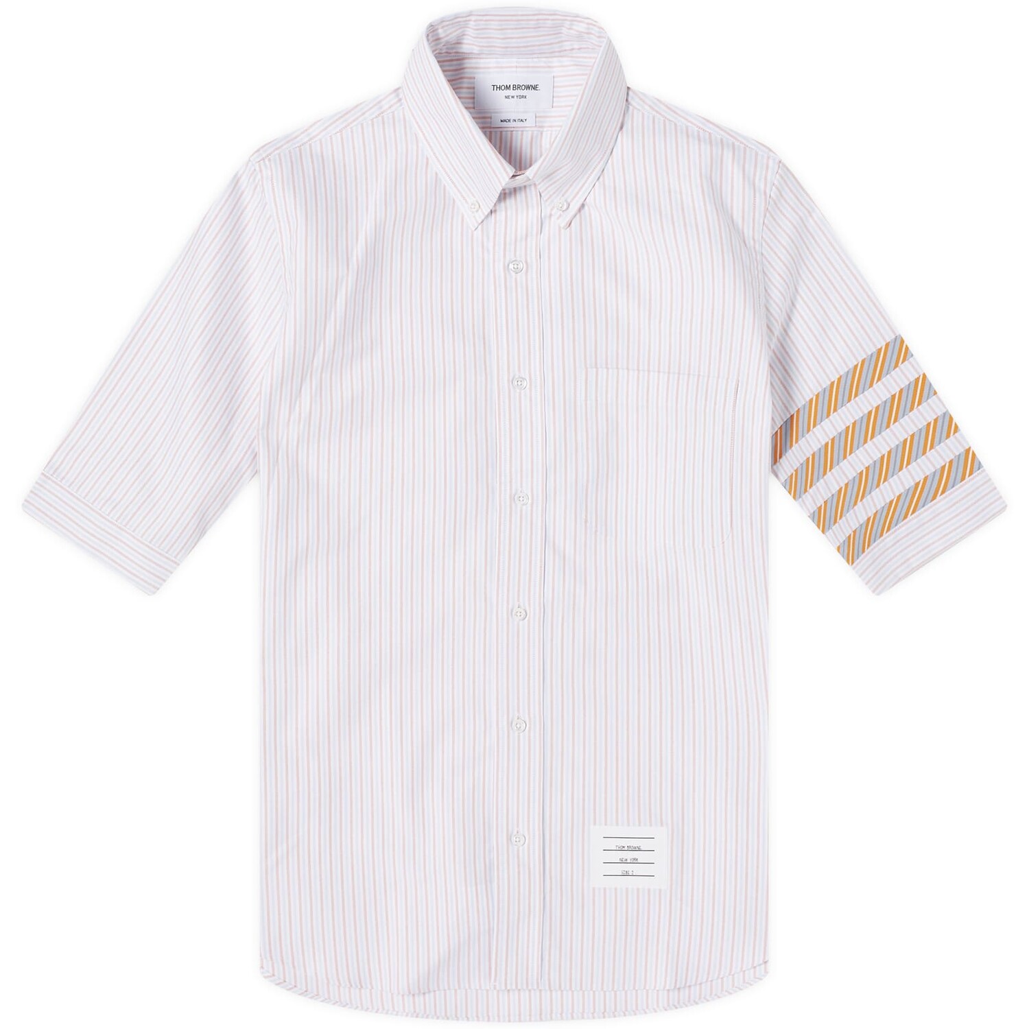 Рубашка с коротким рукавом Thom Browne 4-Bar Tricolour Short Sleeve Button Down Shirt, оранжевый
Рубашка с коротким рукавом Thom Browne 4-Bar Tricolour Short Sleeve Button Down Shirt, оранжевый