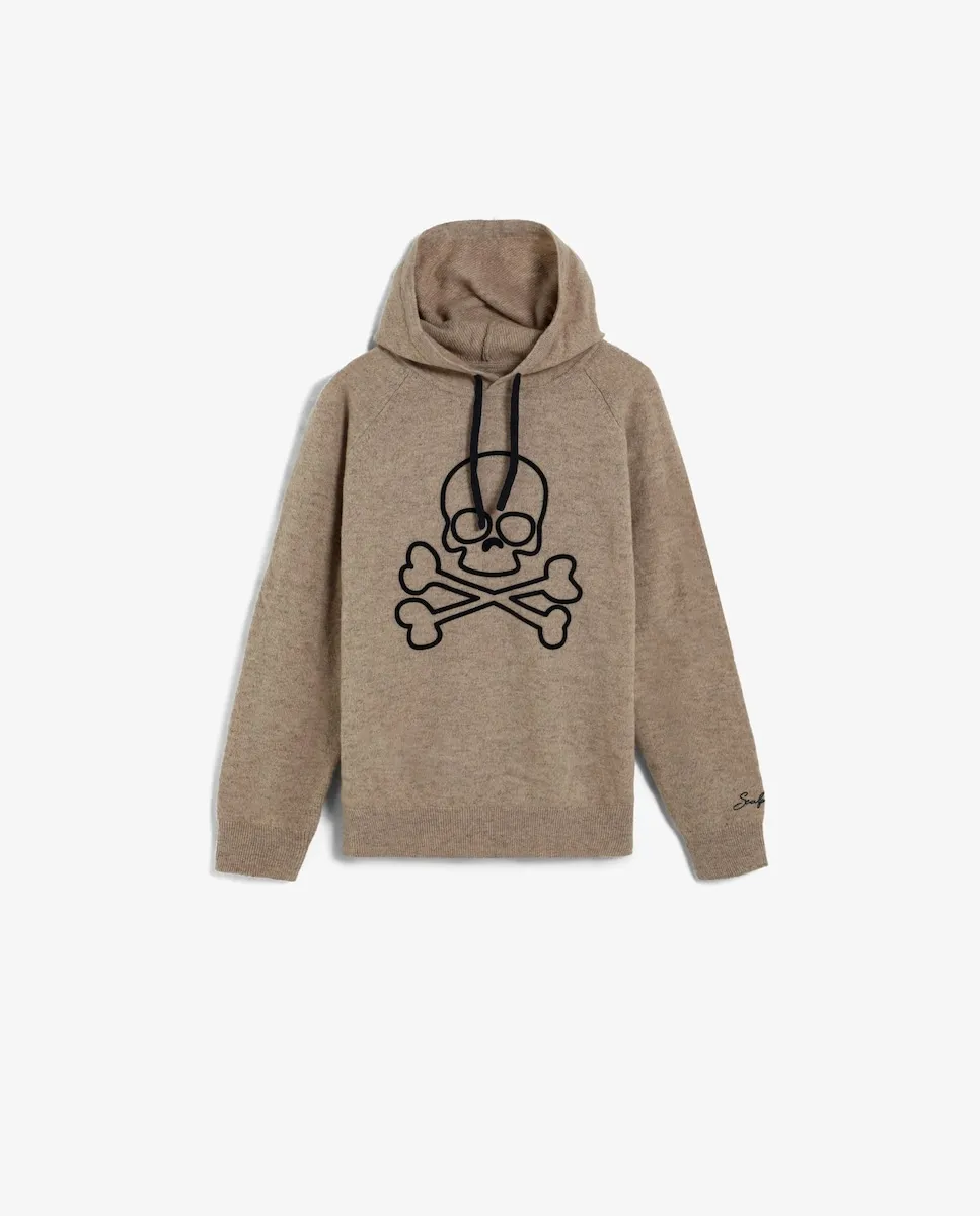 Детский свитер с капюшоном с контрастным черепом Scalpers, серо-коричневый
Детский свитер с капюшоном с контрастным черепом Scalpers, серо-коричневый