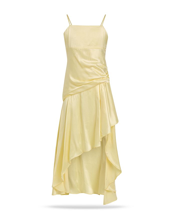 Платье для девочек Sorella миди асимметричное - малышки, подростки Bardot, желтый 
Платье для девочек Sorella миди асимметричное - малышки, подростки Bardot, желтый