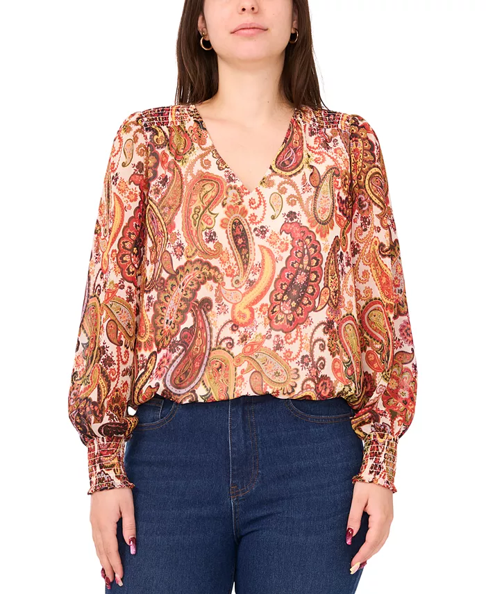 Женский тканый топ с V-образным вырезом и присборенной талией Sam & Jess, золотой
Женский тканый топ с V-образным вырезом и присборенной талией Sam & Jess, золотой