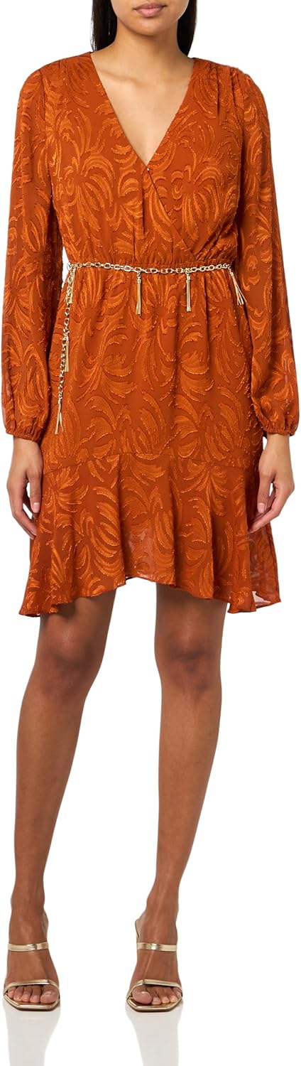 GUESS Женское платье Deztiny с длинными рукавами, Hot Caramel
GUESS Женское платье Deztiny с длинными рукавами, Hot Caramel