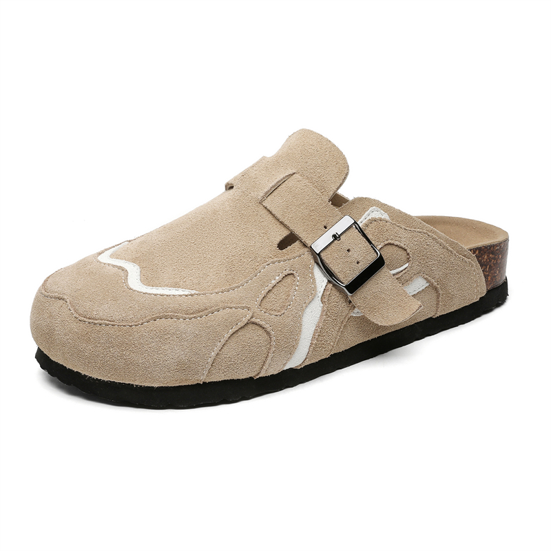 XIAOTOULANG Против скольжения устойчивые к запаху домашние тапочки с пробковой подошвой и закрытым носком унисекс, цвет Sand 
XIAOTOULANG Против скольжения устойчивые к запаху домашние тапочки с пробковой подошвой и закрытым носком унисекс, цвет Sand