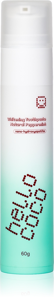 Зубная паста с перечной мятой и отбеливающим эффектом Hello Coco, 60 гр
Зубная паста с перечной мятой и отбеливающим эффектом Hello Coco, 60 гр