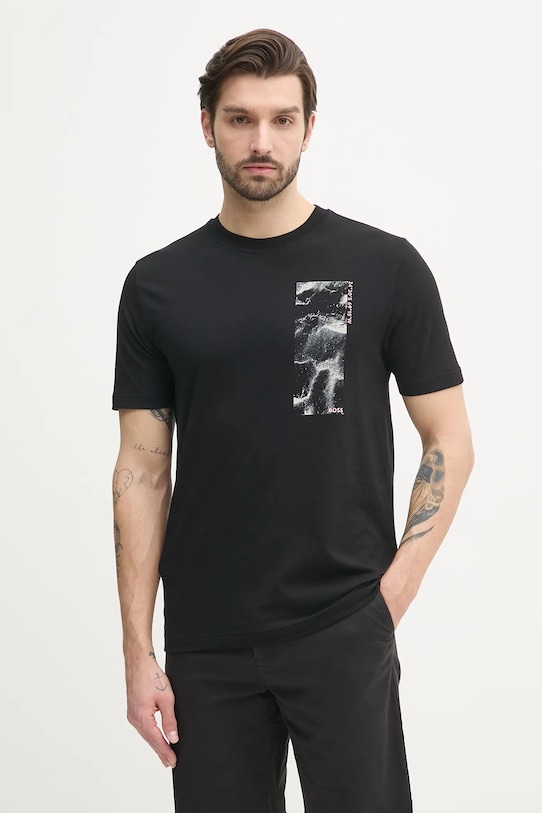 Хлопковая футболка Boss Orange, черный
Хлопковая футболка Boss Orange, черный