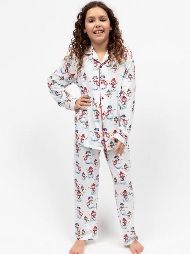 Детский пижамный комплект Blaze с принтом снеговика Minijammies, Red
Детский пижамный комплект Blaze с принтом снеговика Minijammies, Red