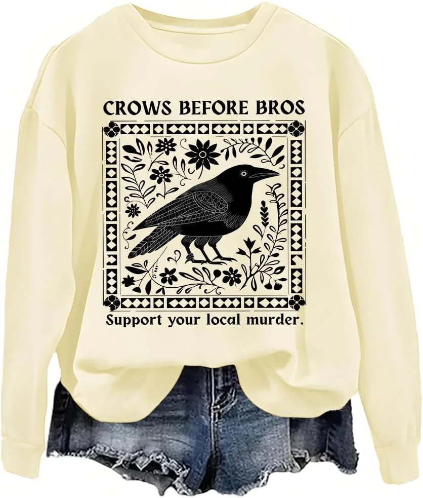 Толстовка Crows Before Bros Support Your Local Murder woati
Толстовка Crows Before Bros Support Your Local Murder woati