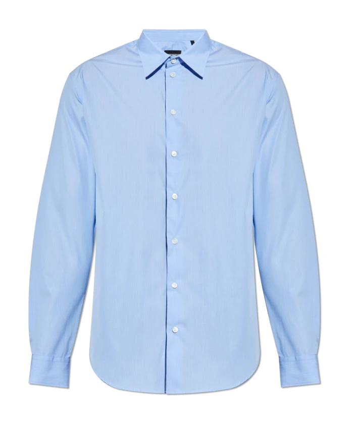 Хлопковая рубашка Emporio Armani, синий
Хлопковая рубашка Emporio Armani, синий