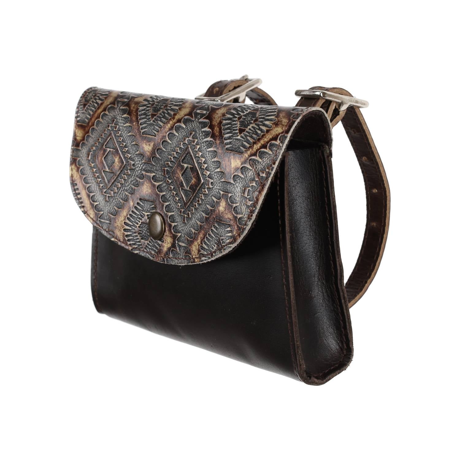 Showman Женская кожаная сумка-мешок с ковбойской резьбой, черная
Showman Женская кожаная сумка-мешок с ковбойской резьбой, черная