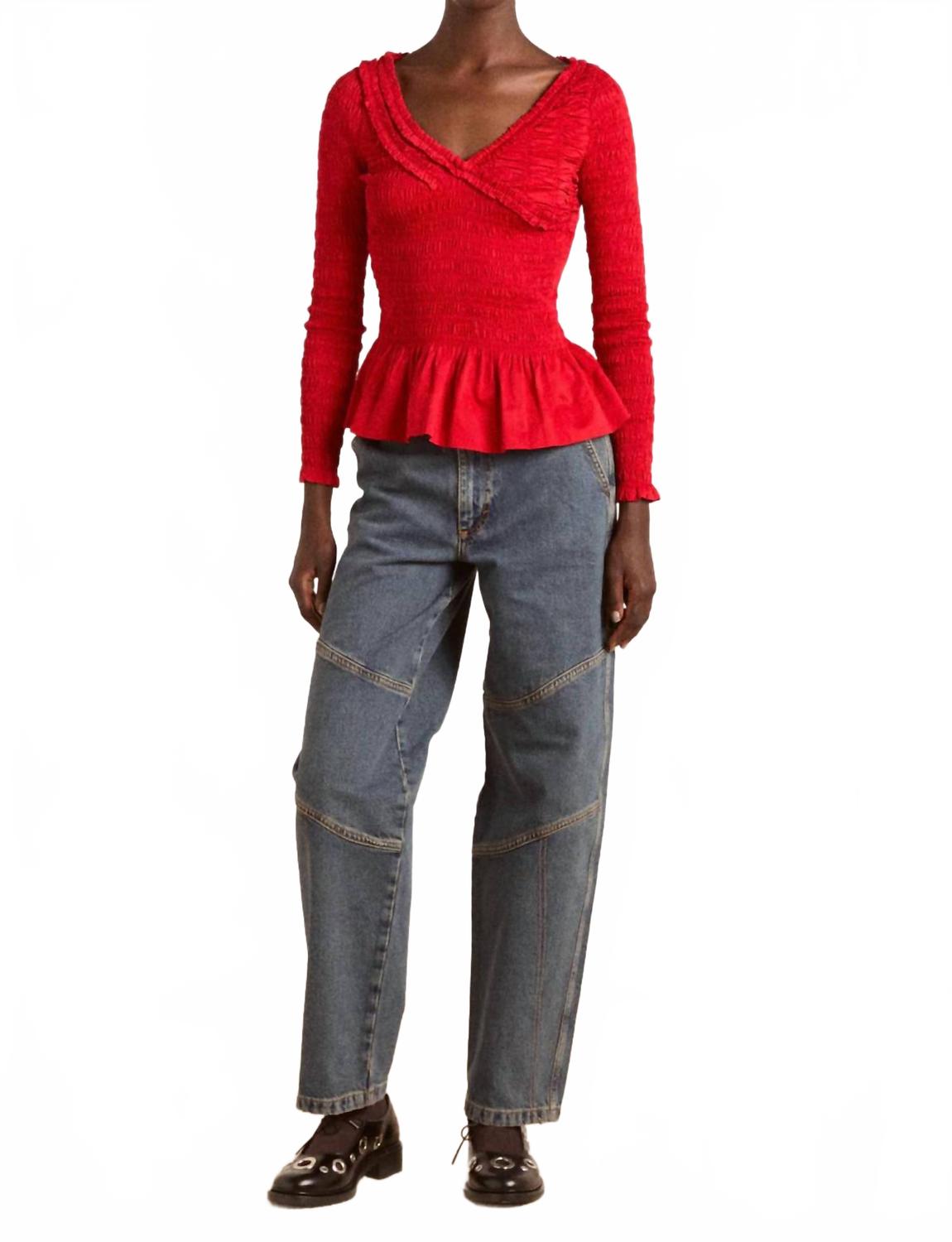 Джинсы Drew средней посадки цвета пыли Damson Madder, Dusty
Джинсы Drew средней посадки цвета пыли Damson Madder, Dusty