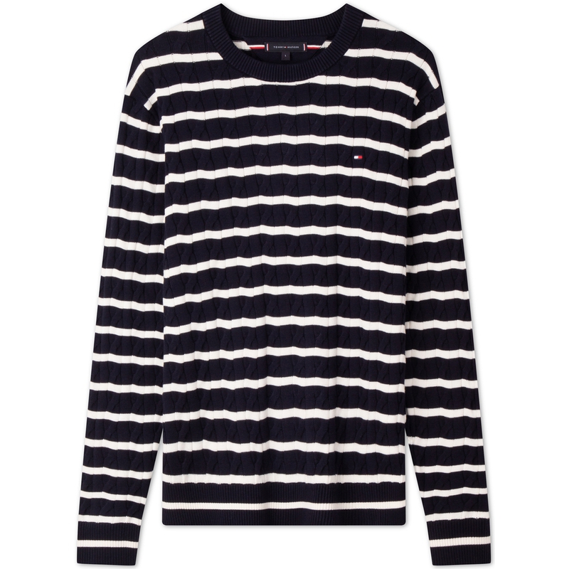 Джемпер Cable-knit Crew-neck Sweater Tommy Hilfiger, белый
Джемпер Cable-knit Crew-neck Sweater Tommy Hilfiger, белый
