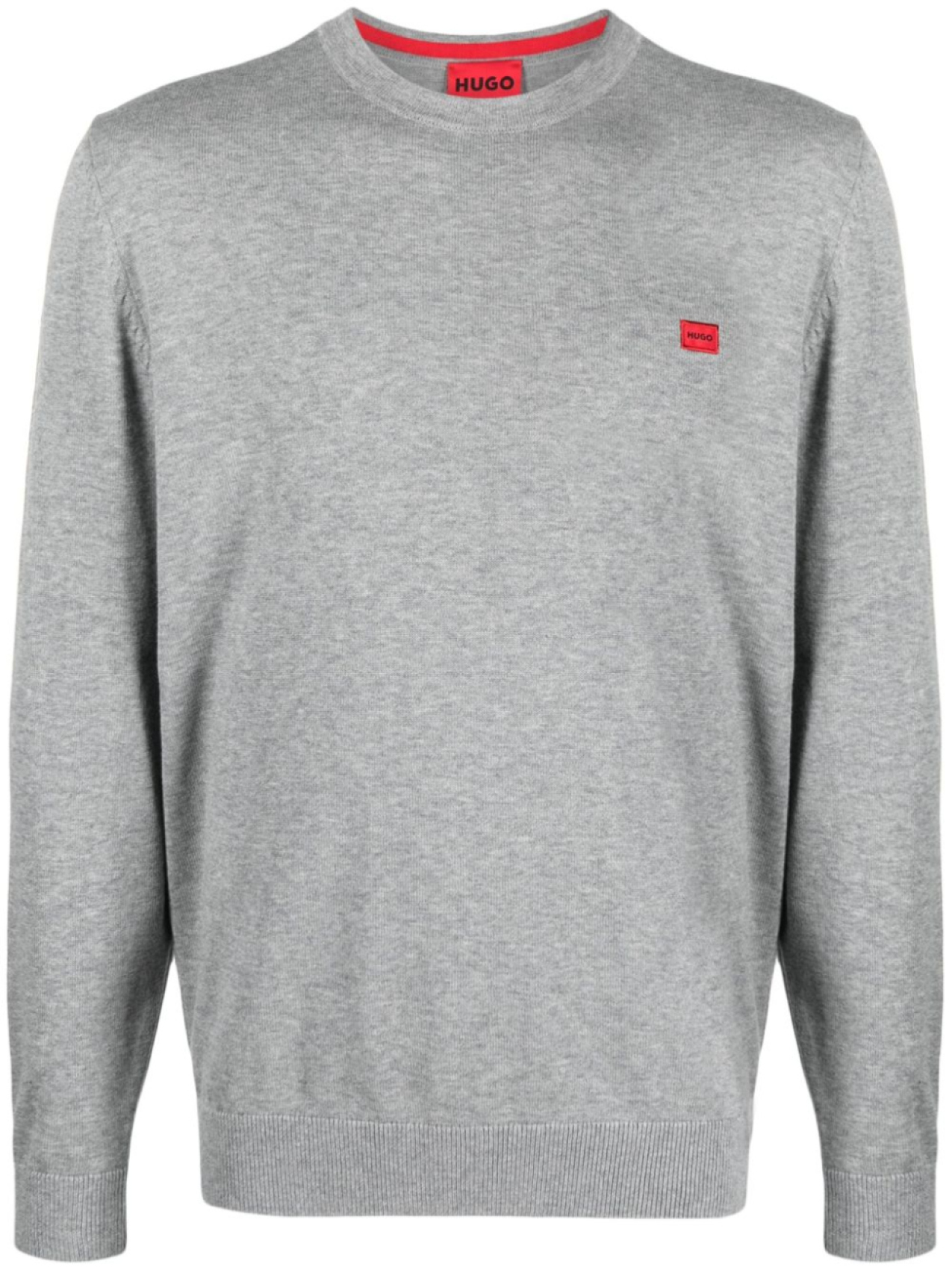 HUGO джемпер тонкой вязки с нашивкой-логотипом, серый
HUGO джемпер тонкой вязки с нашивкой-логотипом, серый