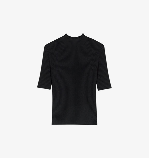 Джемпер из эластичного хлопка с высоким воротом и короткими рукавами Maje, мультиколор
Джемпер из эластичного хлопка с высоким воротом и короткими рукавами Maje, мультиколор