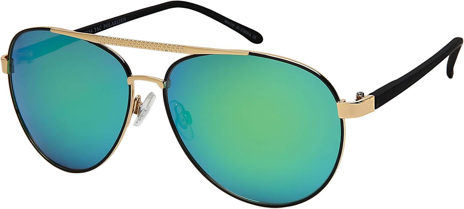 Классические поляризованные солнцезащитные очки-авиаторы EDGEIWEAR для мужчин и женщин, с зеркальными линзами, сверхлегкие, с защитой от УФ-излучения, Gold + Black Frame | Polarized Green Lens
Классические поляризованные солнцезащитные очки-авиаторы EDGEIWEAR для мужчин и женщин, с зеркальными линзами, сверхлегкие, с защитой от УФ-излучения, Gold + Black Frame | Polarized Green Lens