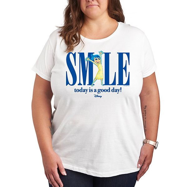Футболка Inside Out 2 Joy Plus Size с принтом улыбки Disney / Pixar
Футболка Inside Out 2 Joy Plus Size с принтом улыбки Disney / Pixar
