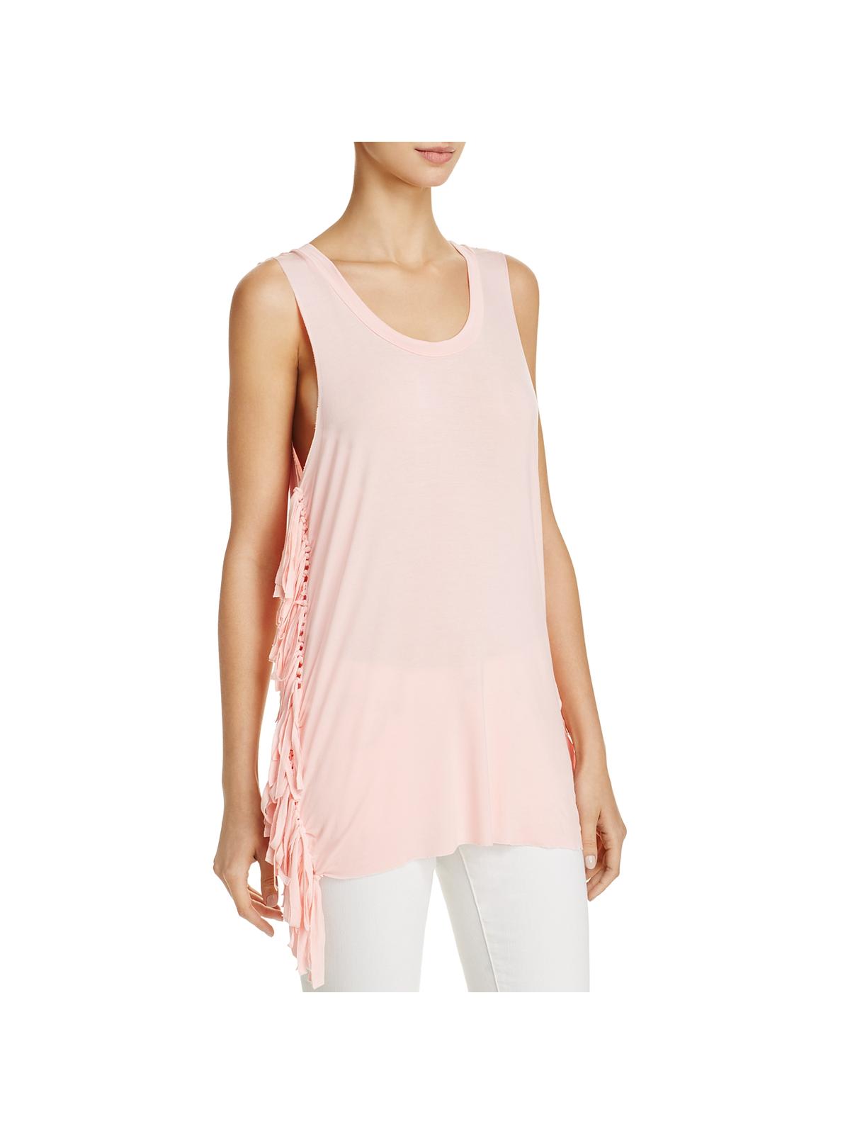 Женская майка без рукавов с бахромой POL, цвет strawberry ice
Женская майка без рукавов с бахромой POL, цвет strawberry ice