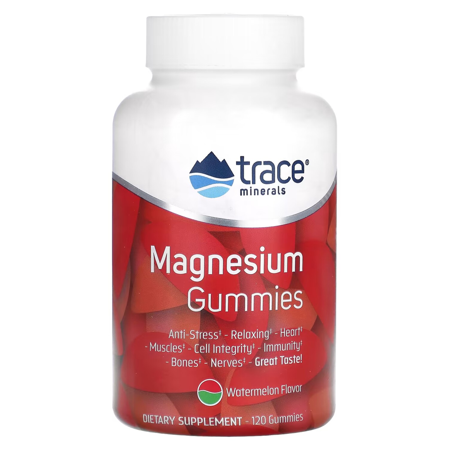 Конфеты жевательные Trace Minerals Magnesium Gummies Watermelon, 120 штук
Конфеты жевательные Trace Minerals Magnesium Gummies Watermelon, 120 штук