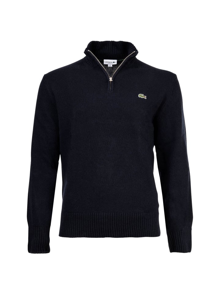 Lacoste Темно-синий вязаный свитер
Lacoste Темно-синий вязаный свитер