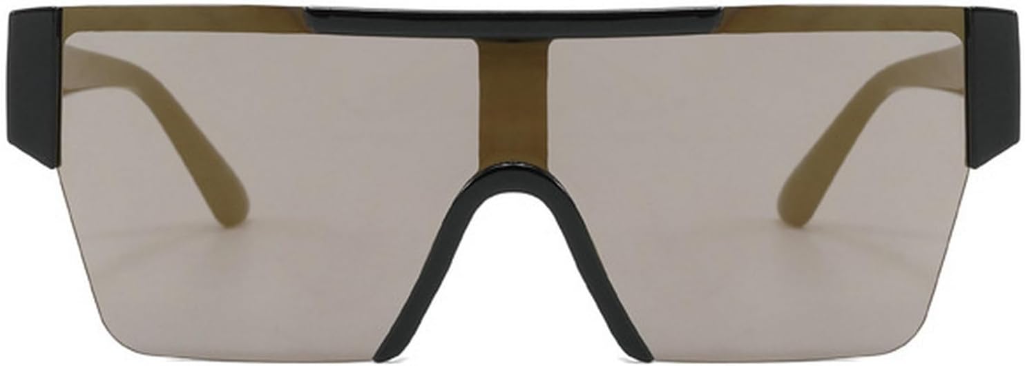 Квадратные солнцезащитные очки для женщин, большие солнцезащитные очки с плоским верхом и зеркальными линзами для мужчин, винтажные солнцезащитные очки-щитки mincl, Gold
Квадратные солнцезащитные очки для женщин, большие солнцезащитные очки с плоским верхом и зеркальными линзами для мужчин, винтажные солнцезащитные очки-щитки mincl, Gold