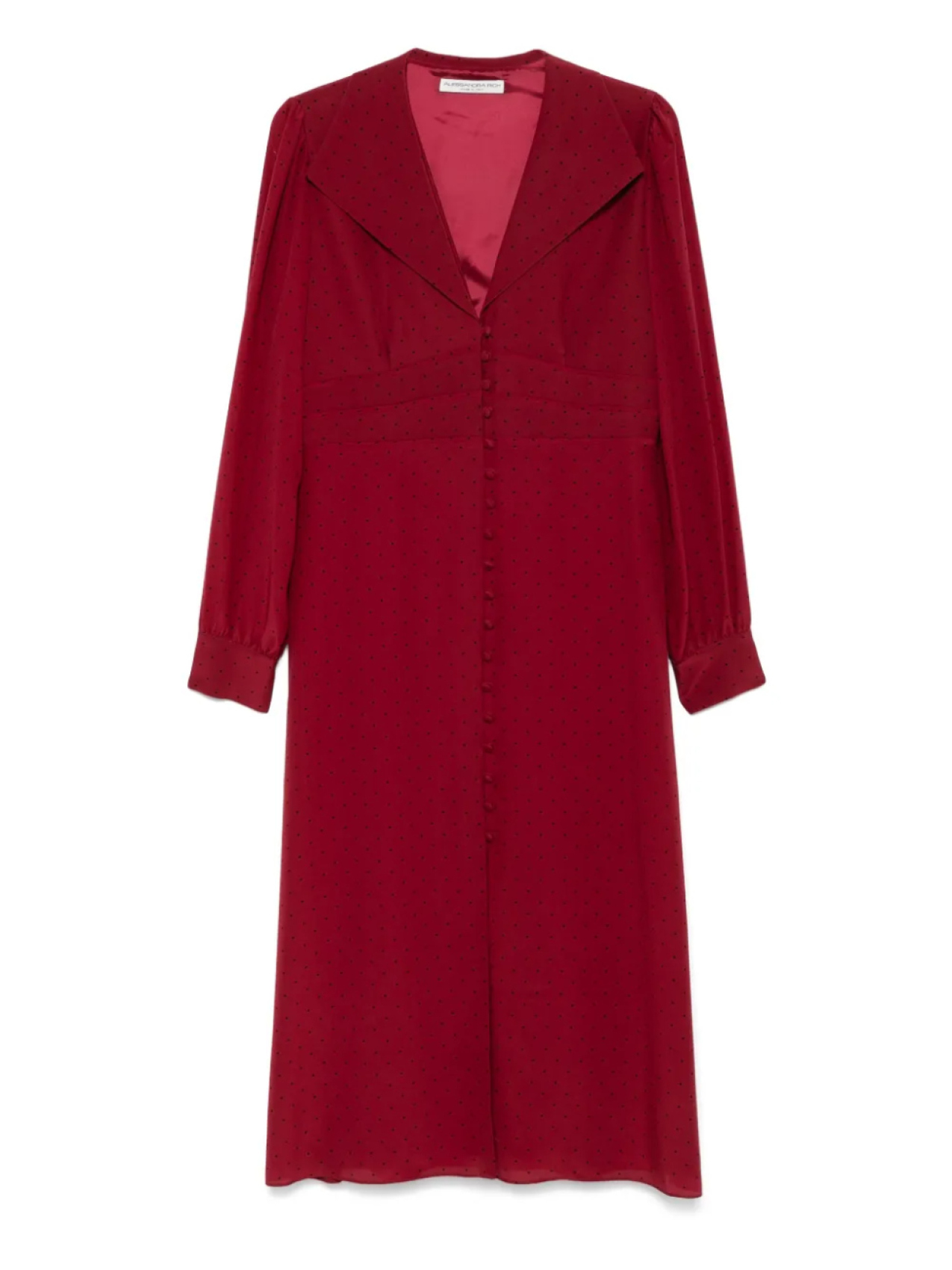 Платье с воротником в горошек Alessandra Rich, красный
Платье с воротником в горошек Alessandra Rich, красный