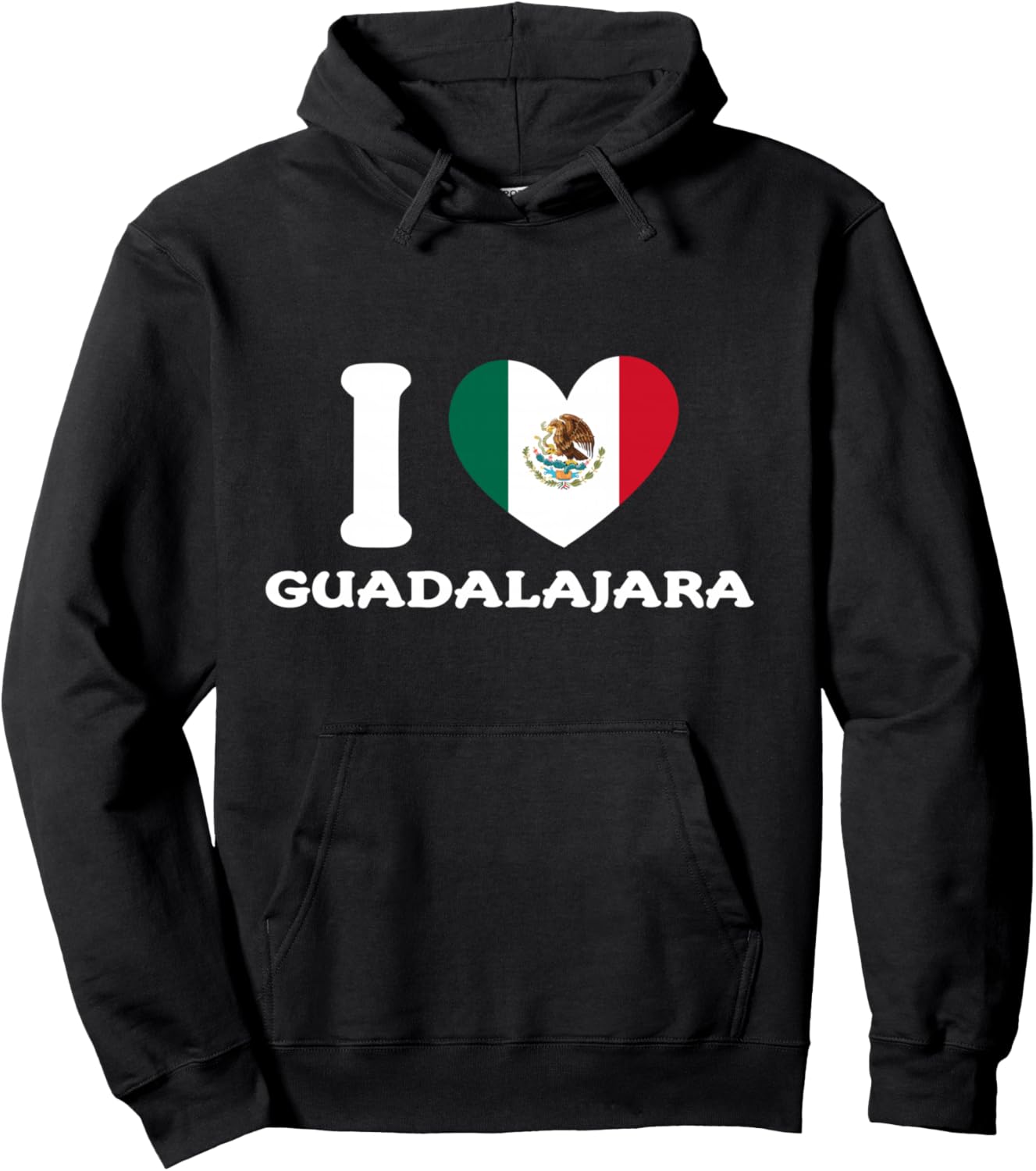Толстовка с надписью «Я люблю Гвадалахару» и изображением мексиканского флага в форме сердца Mexico Love Apparel, черный
Толстовка с надписью «Я люблю Гвадалахару» и изображением мексиканского флага в форме сердца Mexico Love Apparel, черный