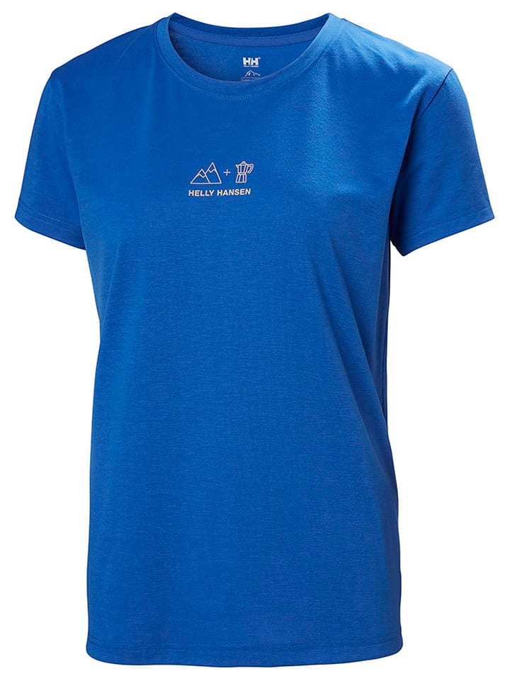 Функциональная рубашка Skog Graphic Tee Helly Hansen, синий 
Функциональная рубашка Skog Graphic Tee Helly Hansen, синий