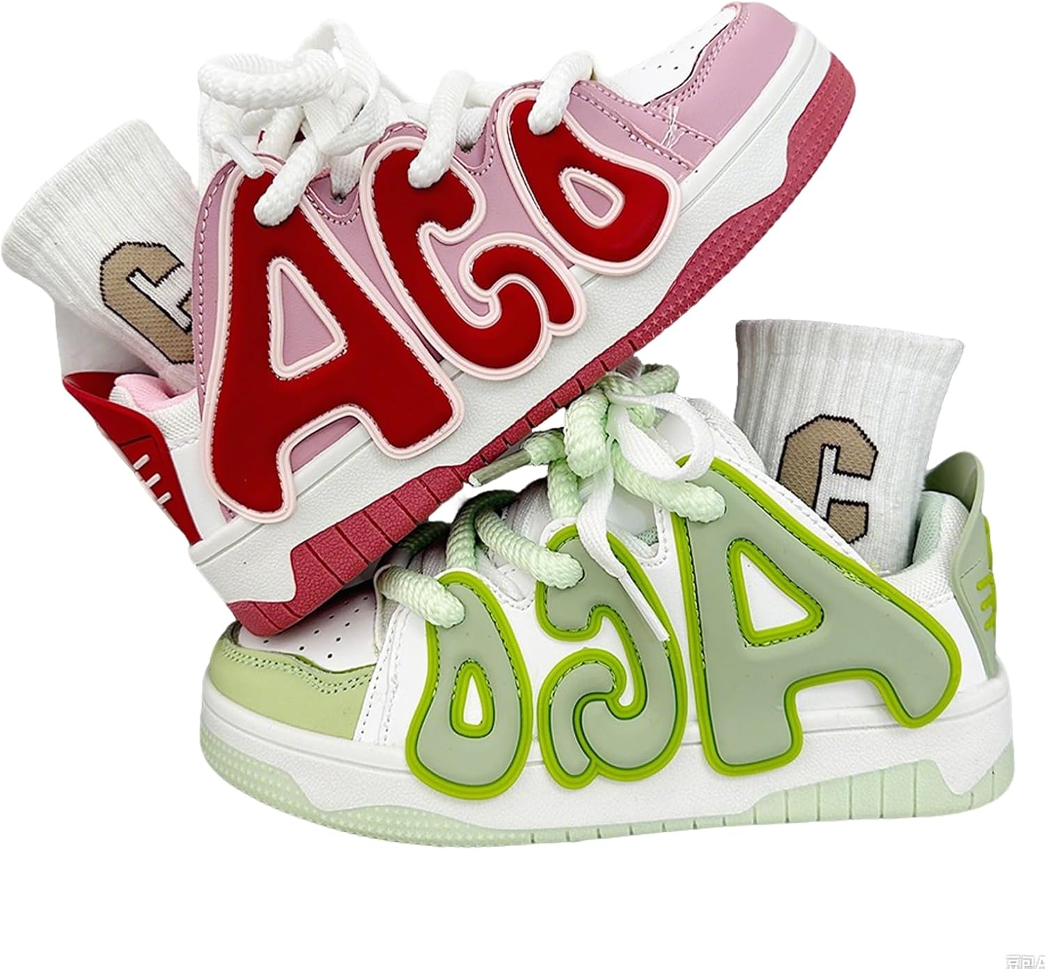 Кроссовки на платформе ZQW Chunky унисекс для женщин и мужчин, шнуровка, дизайн с буквами, неоновый контрастный цвет, объемная форма, кеды для скейтборда и повседневной носки, красный/зеленый
Кроссовки на платформе ZQW Chunky унисекс для женщин и мужчин, шнуровка, дизайн с буквами, неоновый контрастный цвет, объемная форма, кеды для скейтборда и повседневной носки, красный/зеленый