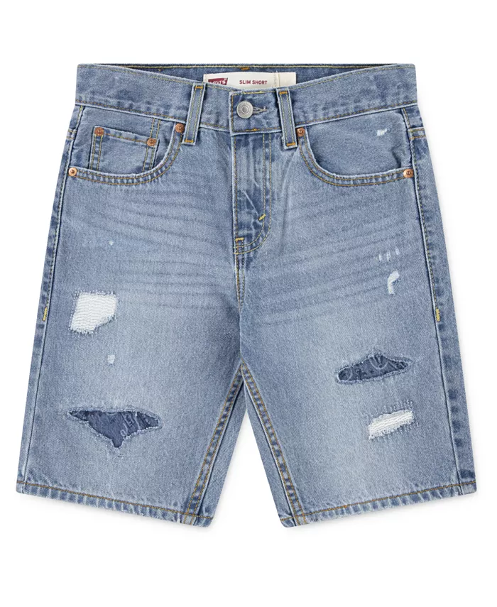 Шорты Big Boys Destructed Slim Levi's, синий
Шорты Big Boys Destructed Slim Levi's, синий