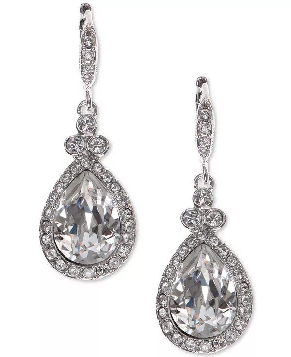 Серьги-Подвески с паве и цветными камнями Givenchy, silver
Серьги-Подвески с паве и цветными камнями Givenchy, silver