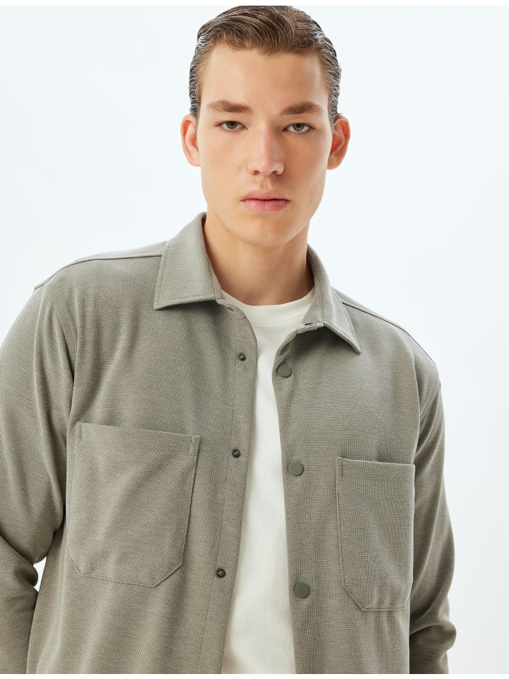 KOTON Рубашка яркого шалфейного цвета
KOTON Рубашка яркого шалфейного цвета