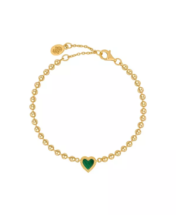 Браслет из малахитового сердца «Благословение любви» Karma And Luck, gold/green
Браслет из малахитового сердца «Благословение любви» Karma And Luck, gold/green