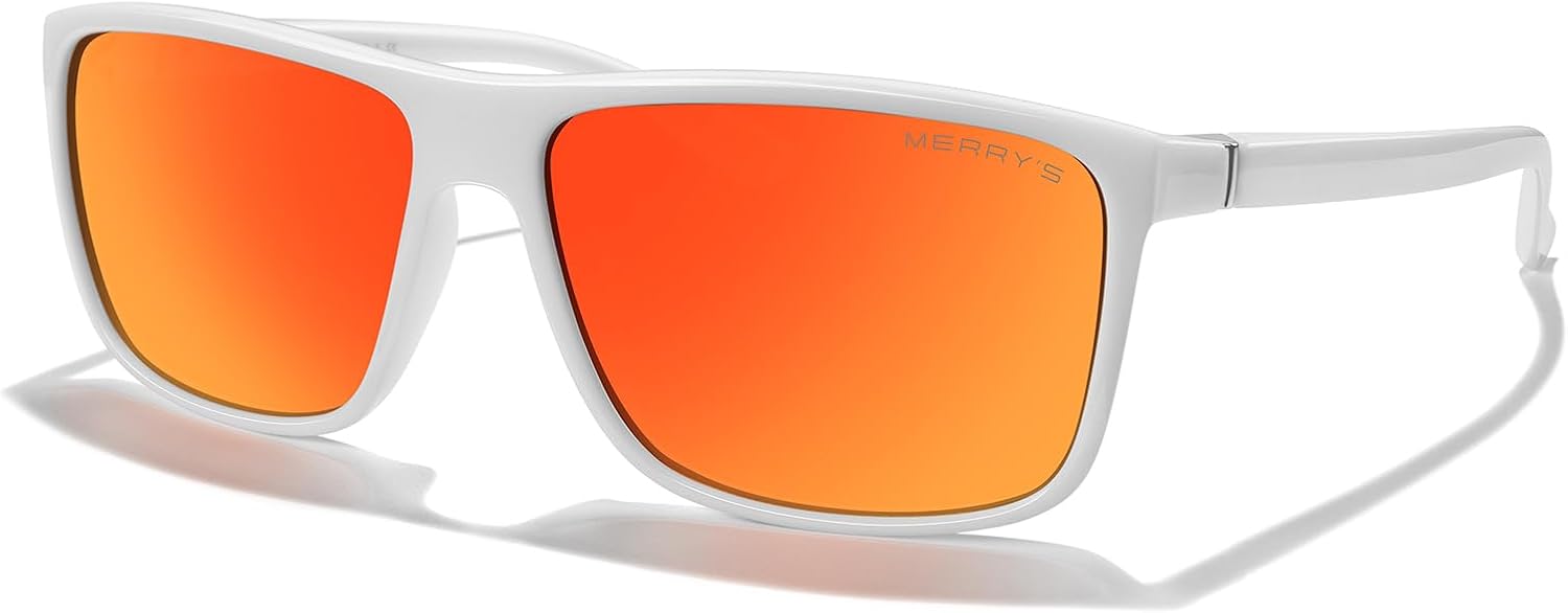Прямоугольные поляризованные спортивные солнцезащитные очки MERRY'S для мужчин и женщин, для езды на велосипеде, вождения, рыбалки, с защитой UV400, модель S8225, White Frame/Silver Metal/Red Mirror Lens
Прямоугольные поляризованные спортивные солнцезащитные очки MERRY'S для мужчин и женщин, для езды на велосипеде, вождения, рыбалки, с защитой UV400, модель S8225, White Frame/Silver Metal/Red Mirror Lens