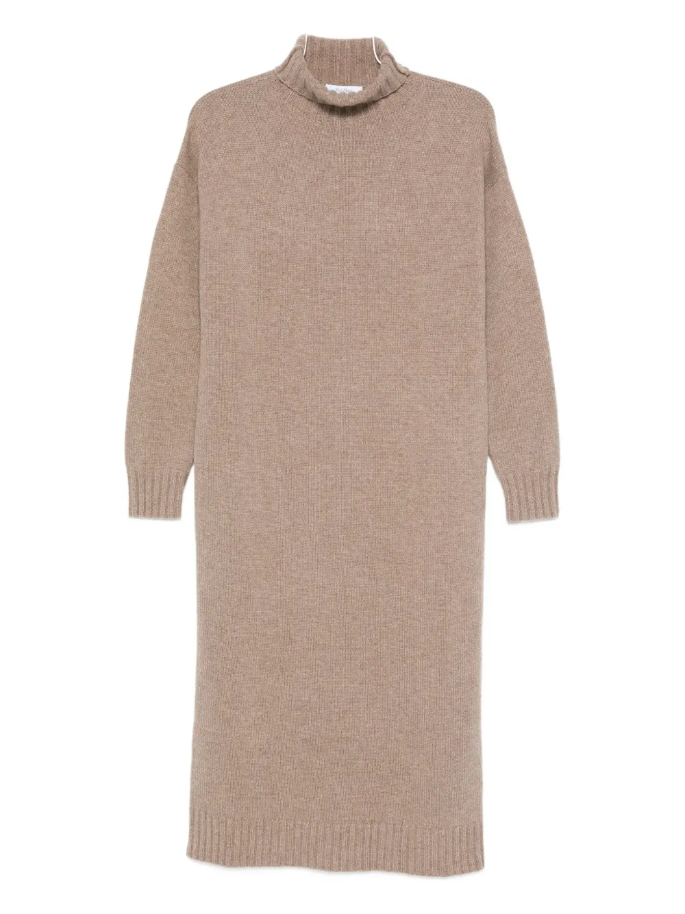 Кашемировое платье с высоким воротником MAX MARA, серый 
Кашемировое платье с высоким воротником MAX MARA, серый